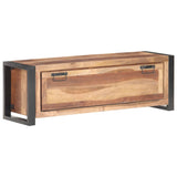 Shoe Cabinet 120x35x40 cm Solid Wood - Low Angle