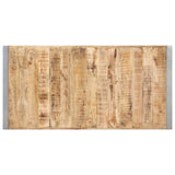Dining Table 140x70x75 cm Solid Wood Mango - Top-Down View