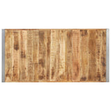 Dining Table 160x80x75 cm Solid Wood Mango - Top-Down View