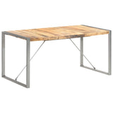 Dining Table 160x80x75 cm Solid Wood Mango - Low Angle