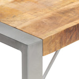 Dining Table 180x90x75 cm Solid Wood Mango - 45-Degree Angle