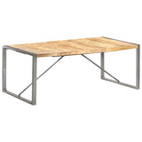 Dining Table 200x100x75 cm Solid Wood Mango - Extra Image