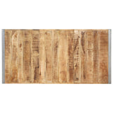 Dining Table 200x100x75 cm Solid Wood Mango - Top-Down View