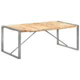 Dining Table 200x100x75 cm Solid Wood Mango - Low Angle