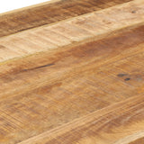 Dining Table 220x100x75 cm Solid Wood Mango - Rear View