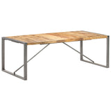 Dining Table 220x100x75 cm Solid Wood Mango - Extra Image