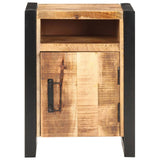Bedside Cabinet 40x35x55 cm Solid Wood Mango - Front View