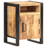 Bedside Cabinet 40x35x55 cm Solid Wood Mango - Close-Up Angle