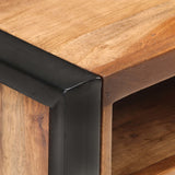 Bedside Cabinet 40x35x55cm Solid Acacia Wood - Top-Down View