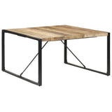 Dining Table 140x140x75 cm Solid Wood Mango - Low Angle