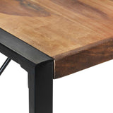 Dining Table 140x140x75 cm Solid Wood - Top-Down View