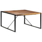 Dining Table 140x140x75 cm Solid Wood - Close-Up Angle