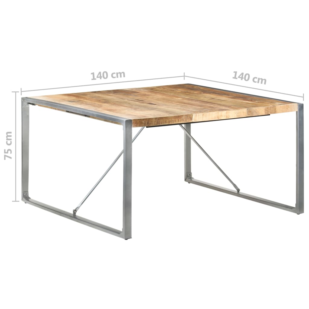 Dining Table 140x140x75 cm Solid Wood Mango