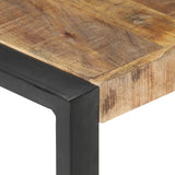 Coffee Table 140x140x40 cm Solid Wood Mango - Top-Down View