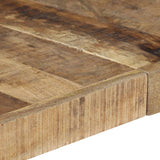 Coffee Table 140x140x40 cm Solid Wood Mango - 45-Degree Angle