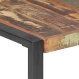 Coffee Table 140x140x40 cm Solid Wood Reclaimed - Top-Down View