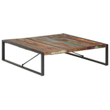 Coffee Table 140x140x40 cm Solid Wood Reclaimed - Low Angle