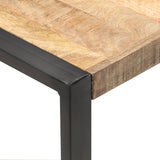 Coffee Table 120x120x40 cm Solid Wood Mango - Top-Down View