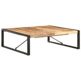 Coffee Table 120x120x40 cm Solid Wood Mango - Close-Up Angle
