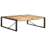 Coffee Table 120x120x40 cm Solid Wood Mango - Low Angle