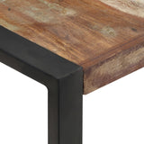 Coffee Table 120x120x40 cm Solid Wood Reclaimed - Top-Down View