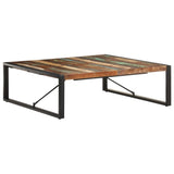 Coffee Table 120x120x40 cm Solid Wood Reclaimed - Low Angle