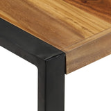 Coffee Table 120x120x40 cm Solid Wood - Top-Down View
