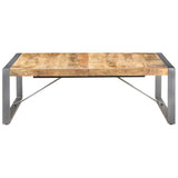 Coffee Table 120x120x40 cm Solid Wood Mango - Front View