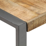 Coffee Table 120x120x40 cm Solid Wood Mango - Top-Down View