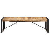 Coffee Table 140x70x40 cm Solid Wood Mango - Front View