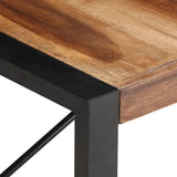 Coffee Table 140x70x40 cm Solid Wood - Top-Down View