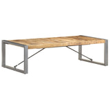 Coffee Table 140x70x40 cm Solid Wood Mango - Low Angle