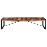 Coffee Table 180x90x40 cm Solid Wood - Front View