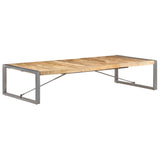 Coffee Table 180x90x40 cm Solid Wood Mango - Low Angle