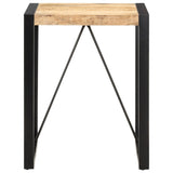 Dining Table 60x60x75 cm Solid Wood Mango - Front View