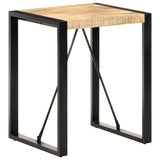 Dining Table 60x60x75 cm Solid Wood Mango - Close-Up Angle