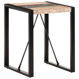Dining Table 60x60x75 cm Solid Wood Reclaimed - Rear View