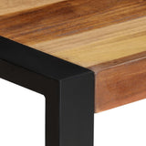 Dining Table 60x60x75 cm Solid Acacia Wood - Side View