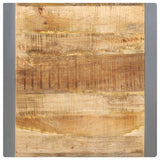 Dining Table 60x60x75 cm Solid Rough Mango Wood - Top-Down View