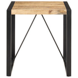 Dining Table 70x70x75 cm Solid Wood Mango - Front View