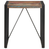 Dining Table 70x70x75 cm Solid Wood Reclaimed - Front View