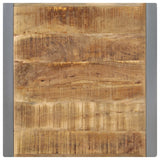 Dining Table 70x70x75 cm Solid Wood Mango - Top-Down View