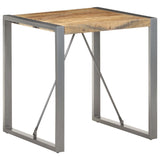 Dining Table 70x70x75 cm Solid Wood Mango - Low Angle