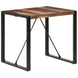 Dining Table 80x80x75 cm Solid Wood - Close-Up Angle