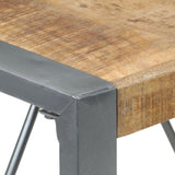Dining Table 80x80x75 cm Rough Mango Wood - Top-Down View
