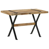 Dining Table 120x60x76 cm Rough Mango Wood - Extra Image