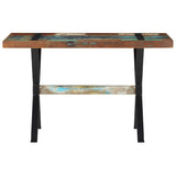 Dining Table 120x60x76 cm Solid Reclaimed Wood - Front View