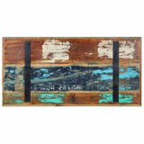 Dining Table 120x60x76 cm Solid Reclaimed Wood - Top-Down View