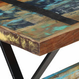 Dining Table 120x60x76 cm Solid Reclaimed Wood - 45-Degree Angle