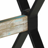 Dining Table 120x60x76 cm Solid Reclaimed Wood - Rear View